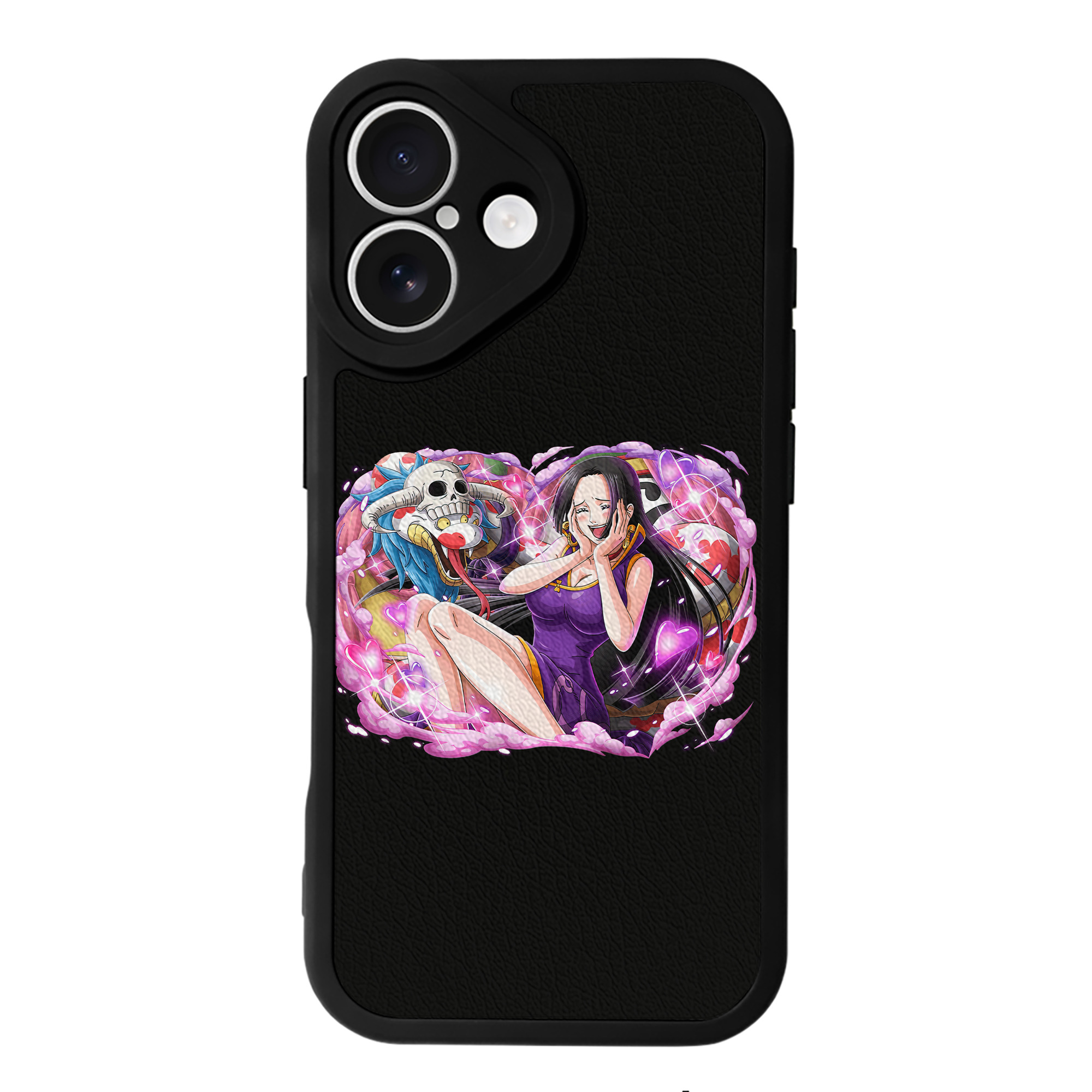 （画像用） ワンピース ボア・ハンコック ONE PIECE Boa·Hancock 【iPhone 16シリーズ対応】シリコンスマホケース（レザー調） 材質：シリコン